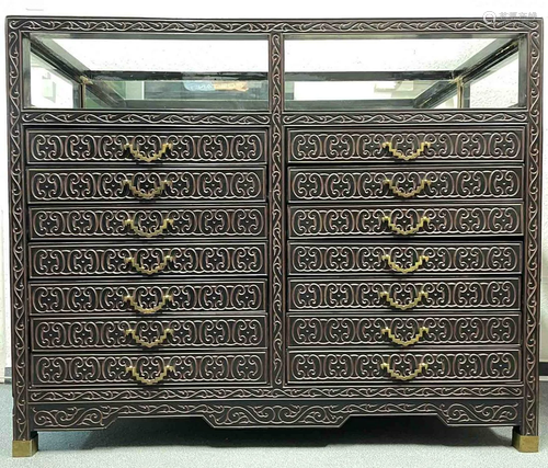 Cest of drawers, display cabinet. Probably China old.