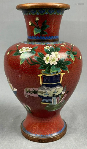 Cloisonné vase. Probably Japan, China antique.