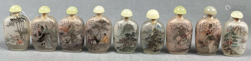 9 snuff bottles. Probably Japan, China old.