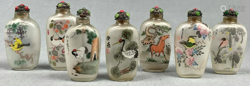 7 snuff bottles. Probably Japan, China old.