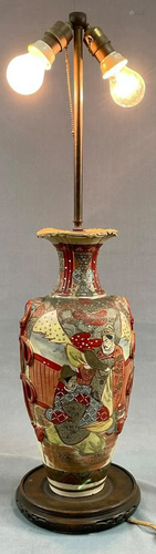 Lamp. Probably Satsuma Japan antique.