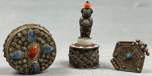 3 items. Probably for rituals. Probably Tibet, China