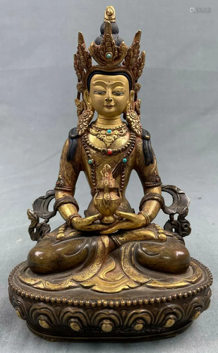 Tara, Buddha, Bodhisattva. Amitayus cult? Probably