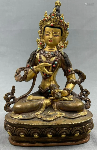 Adibuddha, Vajrasattva mantra. Probably Tibet, China