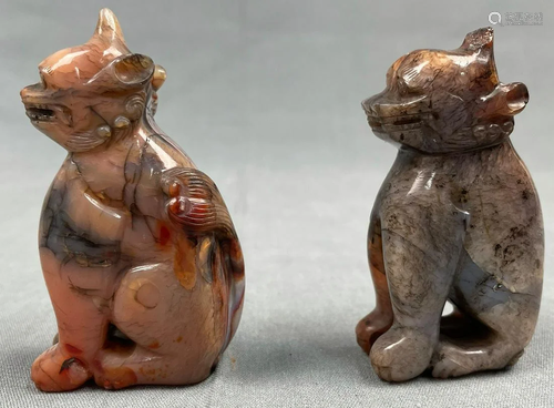 A pair of probably guards - lions (Fo dogs) China