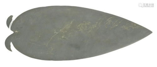 Egyptian slate palette in the form of a bird,