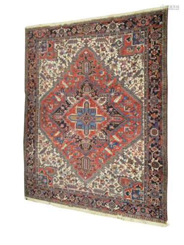 Heriz Oriental Carpet, 10' 6