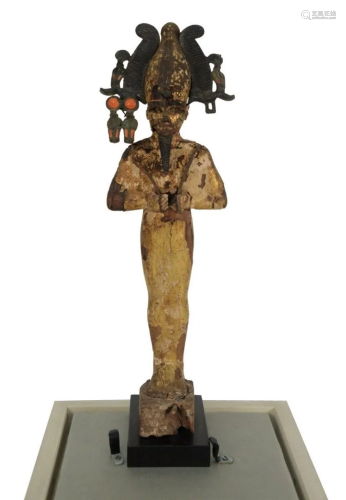 Ancient Carved Egyptian Funerary Statue, standing