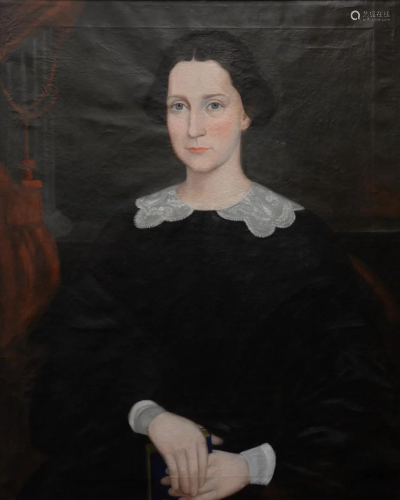 Calvin Balis (American, 1817 - 1863), portrait of a Ms.