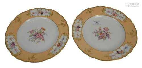 Group of Sixteen Scalloped Edge English China, to