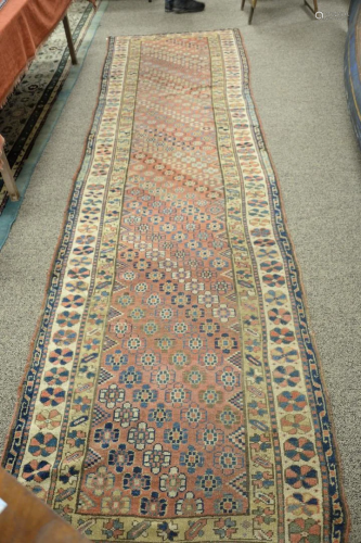 Oriental Runner, probably late 19th century, 3' 3