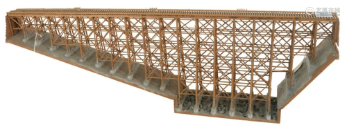 Railroad Trestle Bridge Model for a train, height 11