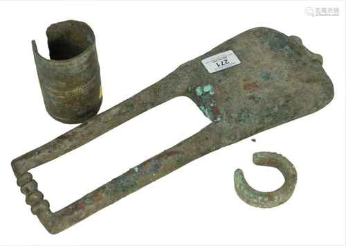 Three Ancient Bronzes, bell form instrument, Luristan