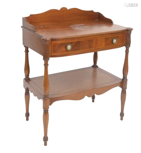 Margolis Mahogany Wash Stand, with gallery back over