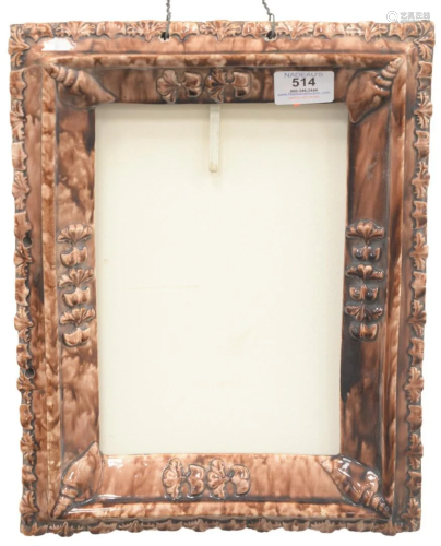 Whieldon Type Earthenware Frame with brown glaze, 18th
