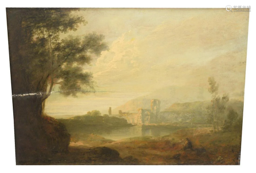 After Old Master Landscape (19th Century), with a
