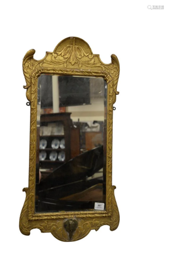 Continental Neoclassical Girandole Mirror in gilt wood