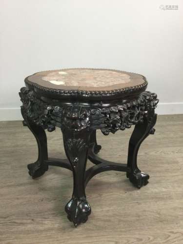 A CHINESE IRONWOOD LOW TABLE