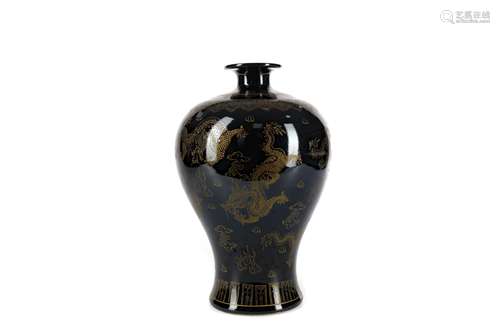 A 20TH CENTURY CHINESE STONEWARE VASE