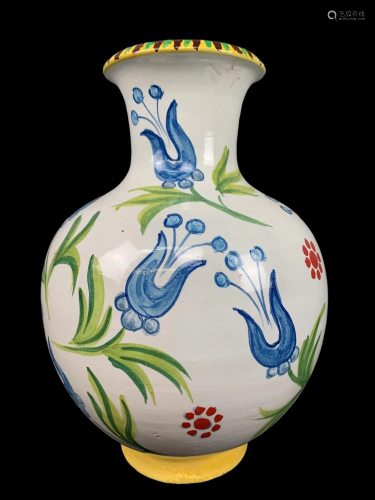 Hand Painted Italian Desuir Sicily Vase