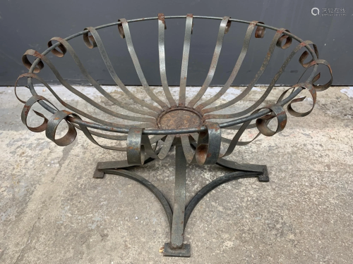 Round Wrought Iron Plant Stand