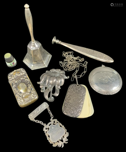 Lot Of Victorian, Edwardian Silver Items