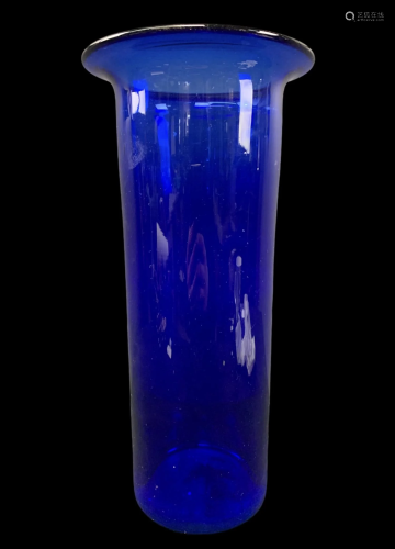 Norway Cobalt Art Glass Vase Plus 23