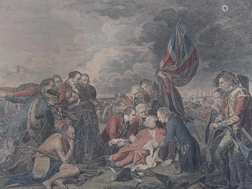La Morte Du General Wolfe A Quebec, Engraving