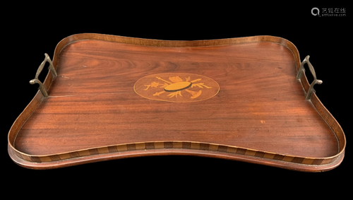 Antique Marquetry Tray