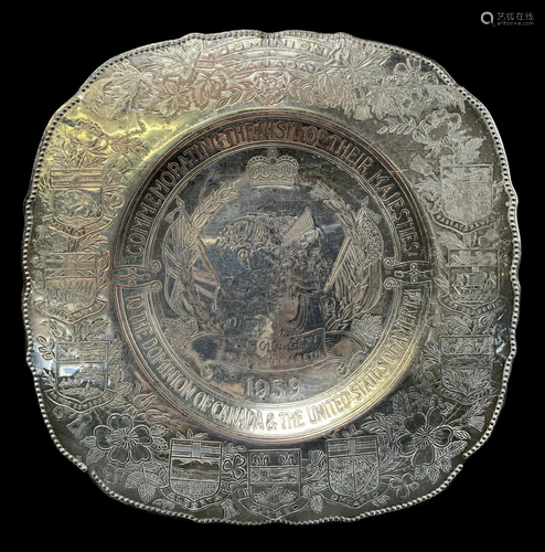 1939 Viking Plate Commemorative Monarchy Plate