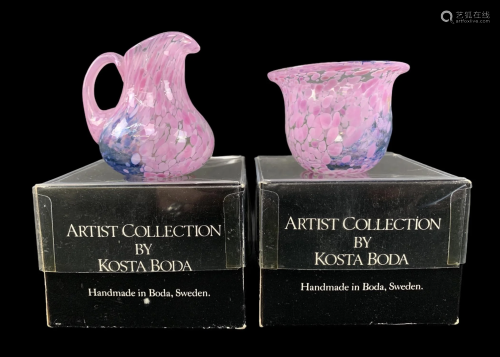 Kosta Boda Artists Collection Cream And Sugar