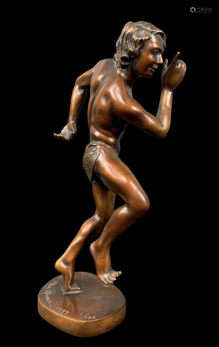 Elizabeth Macqueen, Bronze Statue, Puck