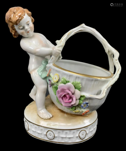 Von Schierholz German Porcelain Cherub Bowl