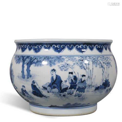 The story of blue and white characters in Chongzhen of Ming ...