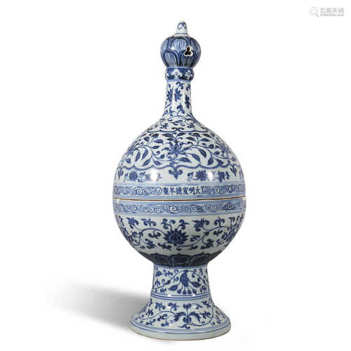 Fragrance of blue and white lotus pattern in Xuande of Ming ...