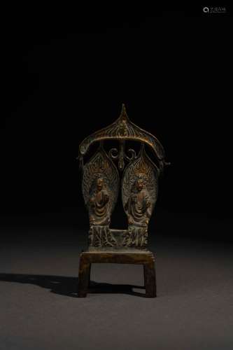 北齊 銅鎏金釋迦多寶佛