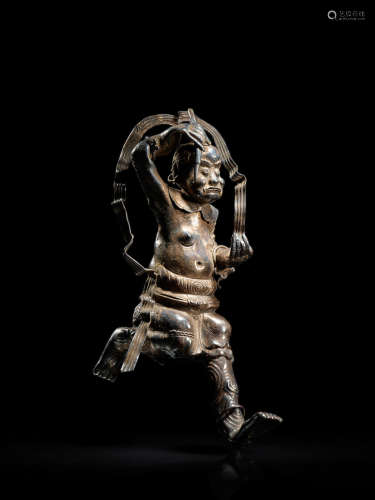 A SILVER FIGURE OF KUI XING YUAN DYNASTY, 13TH/14TH CENTURY