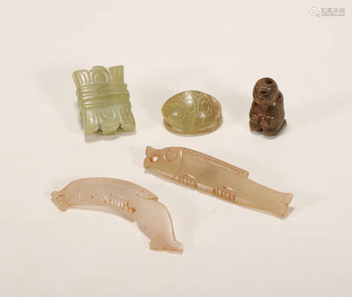 Shang Dynasty - Set of Jade Ornaments