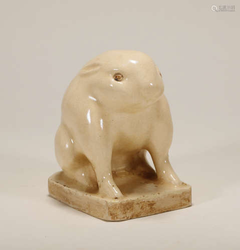 Sui Dynasty - Porcelain Rabbit