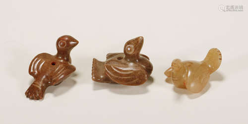 Han Dynasty - Set of Jade Birds