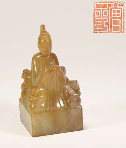 Han Dynasty - Jade Figure Shape Seal
