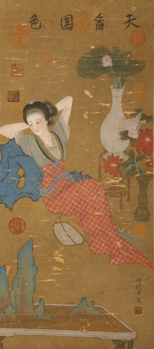 Tang Dynasty - Gu Hongzhong Painting