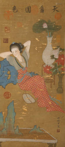 Tang Dynasty - Gu Hongzhong Painting