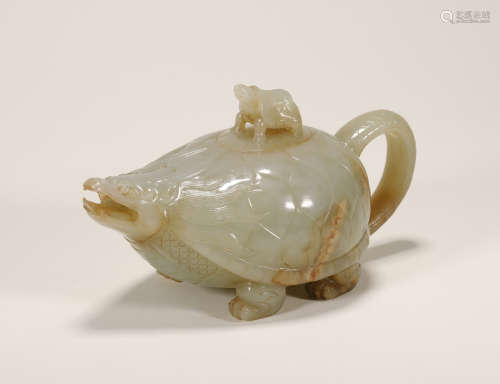 Qing Dynasty - Hetian Jade Jar