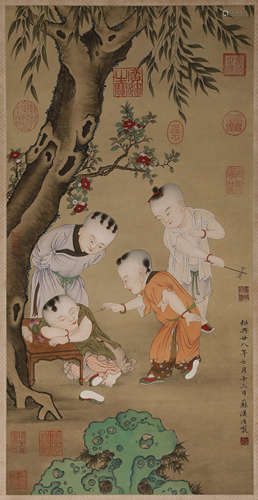 Song Dynasty - Su Hanchen Figure Painting