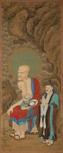 Tang Dynasty - Wu Daozi Arhat Painting