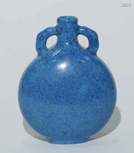 Qing Dynasty - Blue Glaze Vase