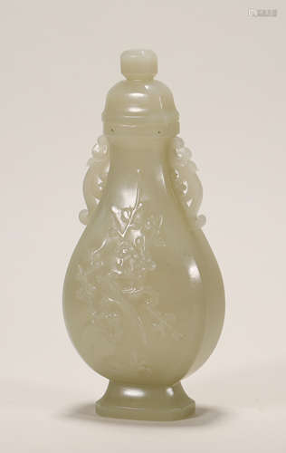 Qing Dynasty - Hetian Jade Vase