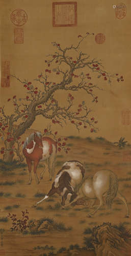 Qing Dynasty - Giuseppe Castiglione Painting