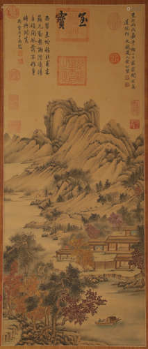 Yuan Dynasty - Huang Gongwang Shanshui Painting